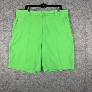 Bolle Golf Shorts Mens Size 40 Green Flat‎ Front Chino Tech